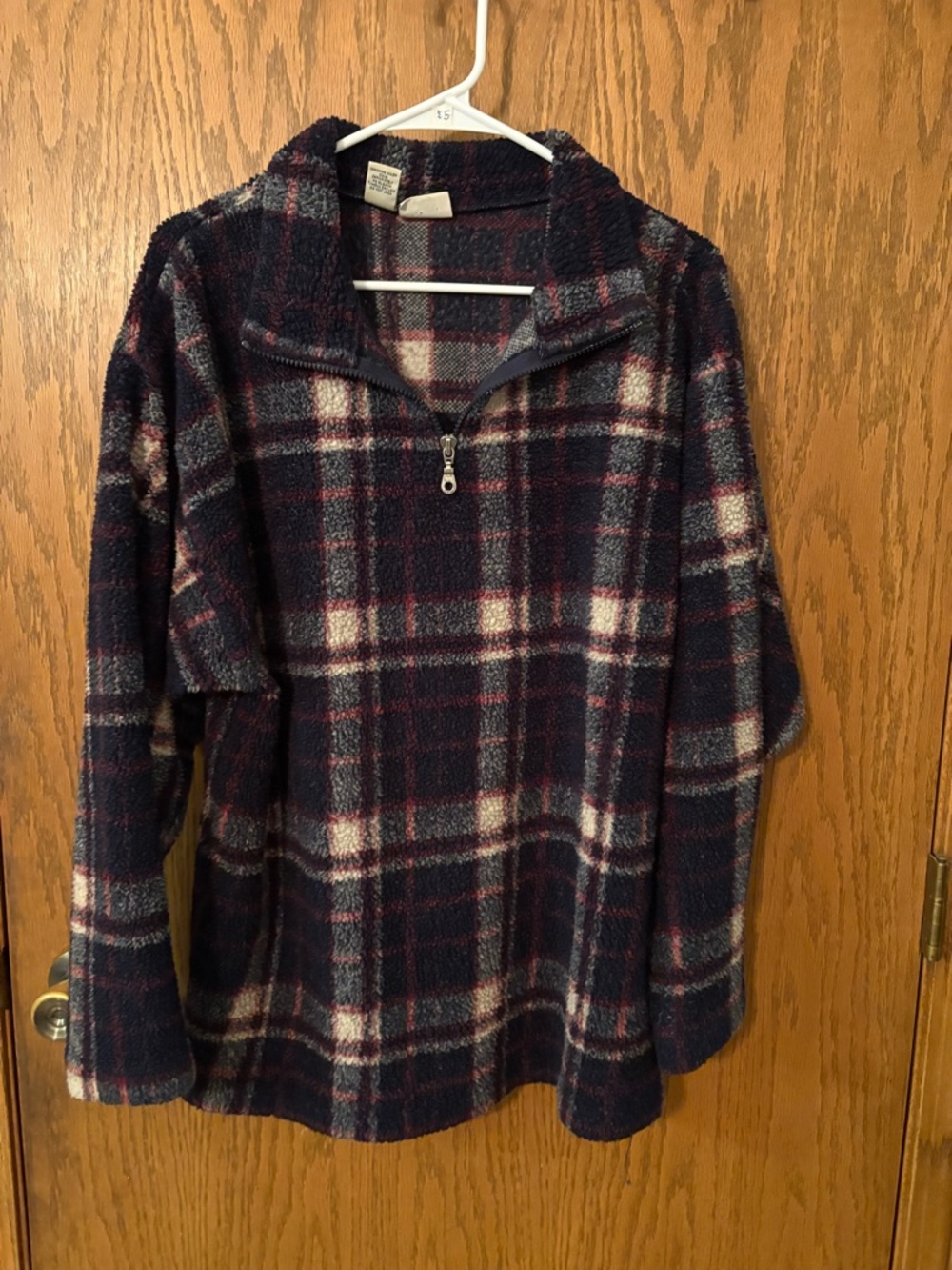 Cozy Plaid Fleece Pullover